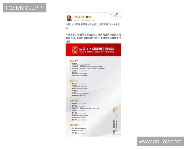 U23国足亚洲杯落选名单揭晓四名球员依木兰朱鹏宇姚浩洋张一轩未能入选